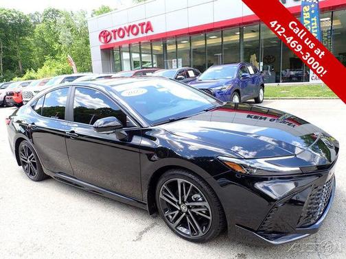 Midnight Black Metallic 2025 Toyota Camry XSE