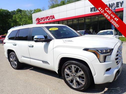 Wind Chill Pearl 2025 Toyota Sequoia Capstone