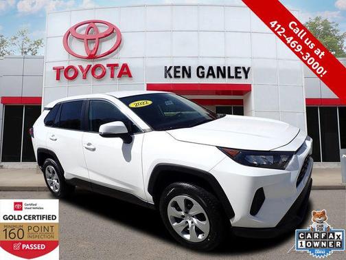 White 2022 Toyota RAV4 LE