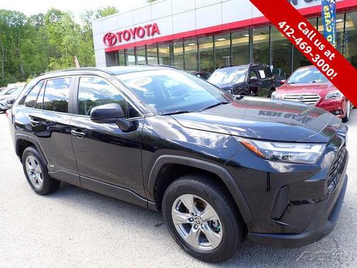 Midnight Black Metallic 2024 Toyota RAV4 Hybrid LE