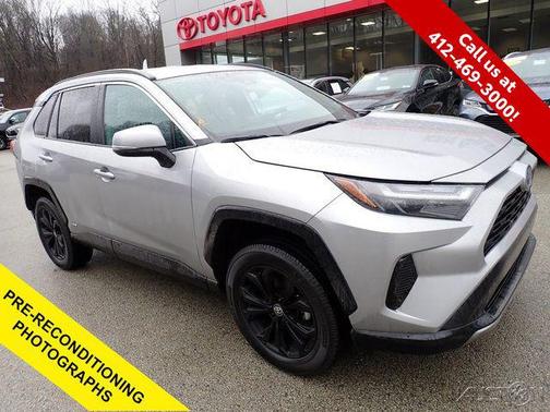 Silver Sky Metallic 2024 Toyota RAV4 Hybrid SE