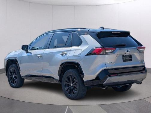 Silver Sky Metallic w/Midnight Black Metallic Roof 2023 Toyota RAV4 Hybrid SE