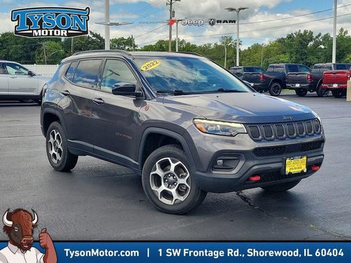 Crystal Metallic 2022 Jeep Compass Trailhawk