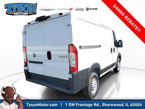 White 2026 RAM ProMaster 1500 Low Roof