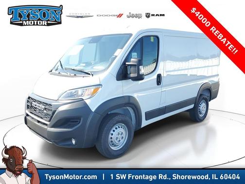 White 2026 RAM ProMaster 1500 Low Roof
