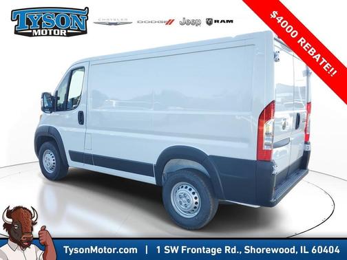 White 2026 RAM ProMaster 1500 Low Roof