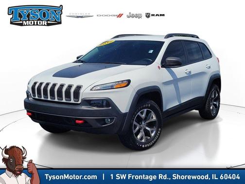 Bright White Clearcoat 2017 Jeep Cherokee Trailhawk