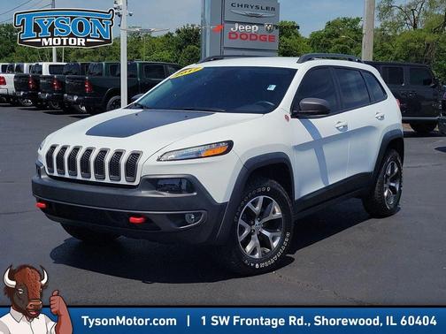 Bright White Clearcoat 2017 Jeep Cherokee Trailhawk