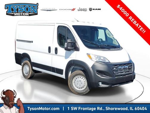White 2026 RAM ProMaster 1500 Low Roof