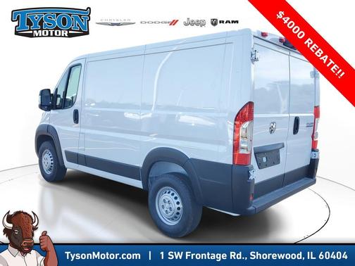 White 2026 RAM ProMaster 1500 Low Roof