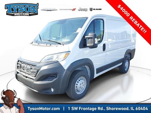White 2026 RAM ProMaster 1500 Low Roof