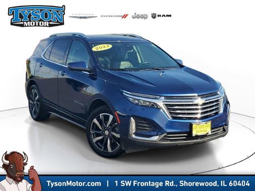 Blue 2022 Chevrolet Equinox Premier