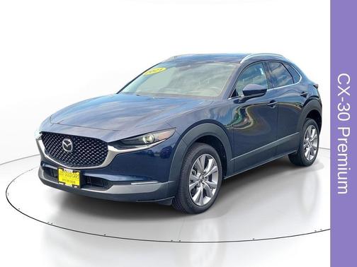 Deep Crystal Blue Mica 2021 Mazda CX-30 Premium Package
