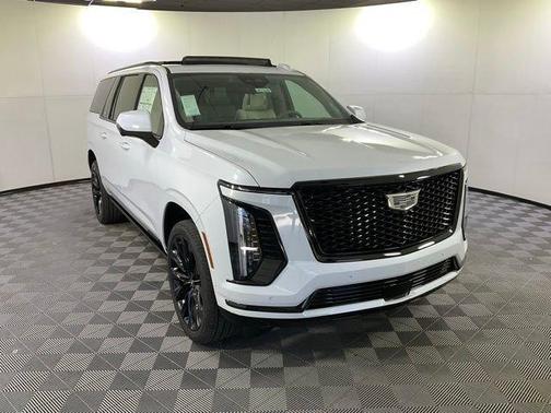 Vibrant White 2026 Cadillac Escalade ESV Platinum Sport