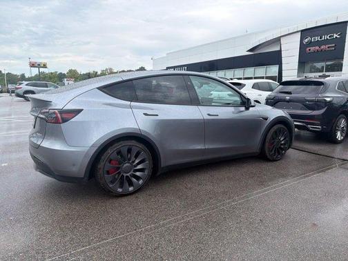 Gray 2025 Tesla Model Y Performance