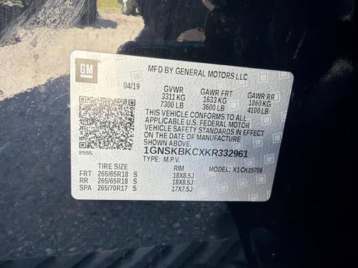 2019 Chevrolet Tahoe LT