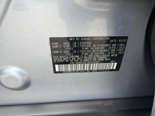 2021 Subaru Outback Premium