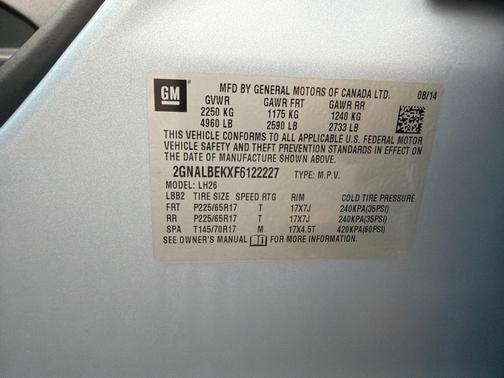 2015 Chevrolet Equinox 1LT