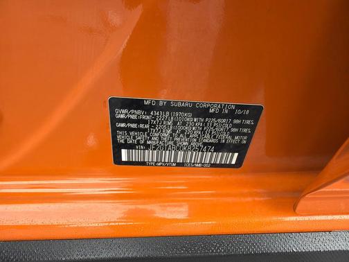 2019 Subaru Crosstrek 2.0i