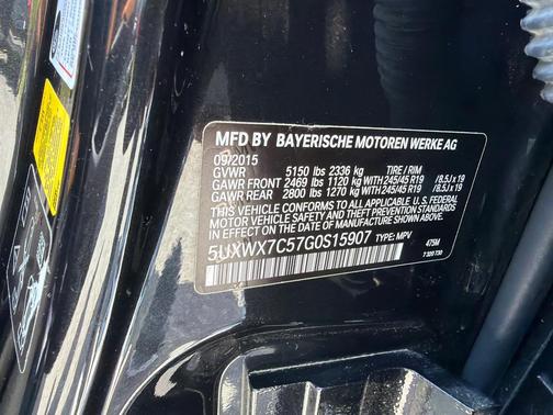 BLACK 2016 BMW X3 xDrive35i