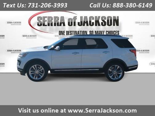 White Platinum Metallic Tri-Coat 2018 Ford Explorer Limited