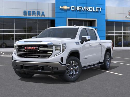 Glacier White Tricoat 2026 GMC Sierra 1500 SLT