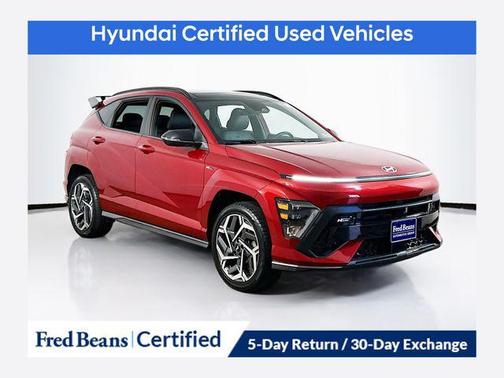 Ultimate Red Metallic 2024 Hyundai KONA N Line