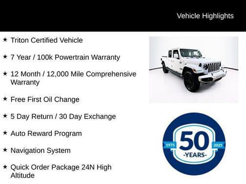 2022 Jeep Gladiator High Altitude 4x4