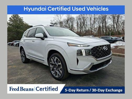 Quartz White 2022 Hyundai SANTA FE Calligraphy