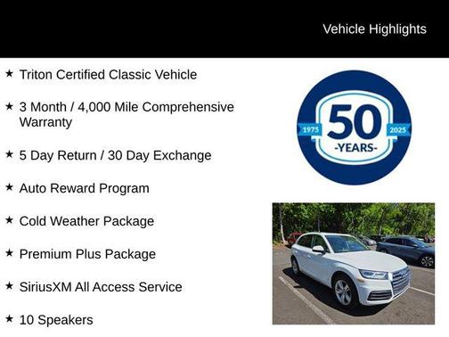 Ibis White 2018 Audi Q5 2.0T Tech Premium