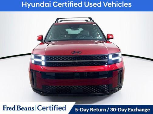 Ultimate Red 2025 Hyundai SANTA FE HEV Calligraphy