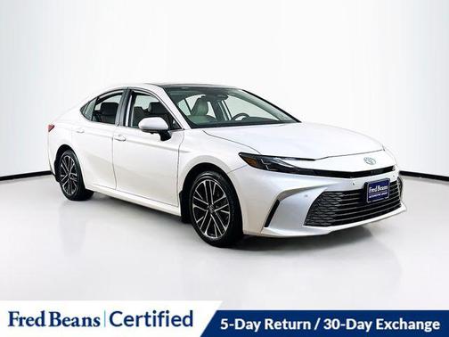 White 2025 Toyota Camry XLE