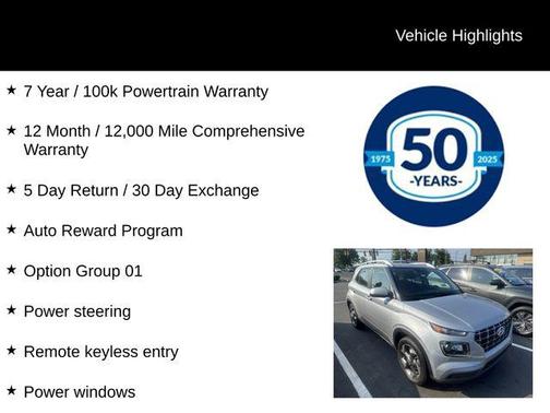 Stellar Silver 2021 Hyundai VENUE SEL