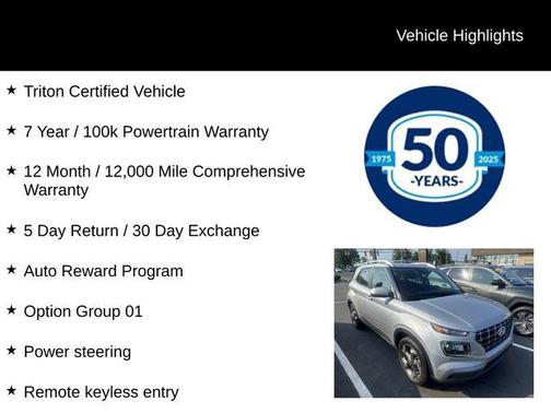 Stellar Silver 2021 Hyundai VENUE SEL