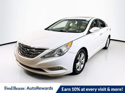 Shimmering White Mica 2013 Hyundai SONATA Limited