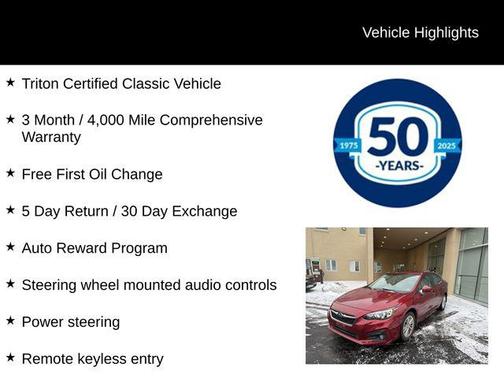 2017 Subaru Impreza 2.0i Premium