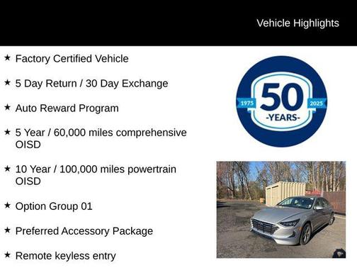 Curated Silver 2023 Hyundai SONATA SE