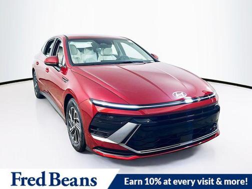 Ultimate red 2026 Hyundai SONATA Hybrid Base