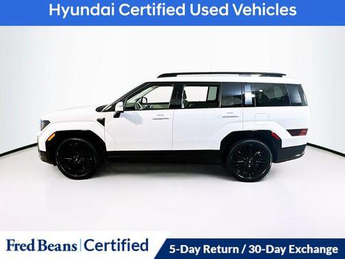 Serenity White 2025 Hyundai SANTA FE HEV Calligraphy