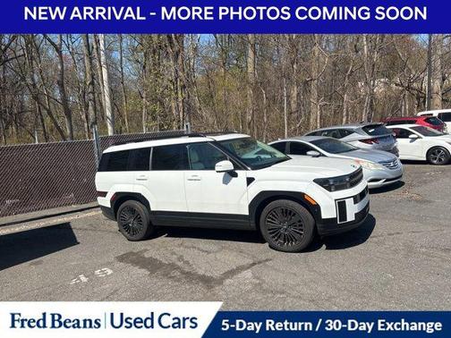 Serenity White 2025 Hyundai SANTA FE HEV Calligraphy