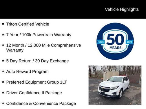 Summit White 2022 Chevrolet Equinox 1LT