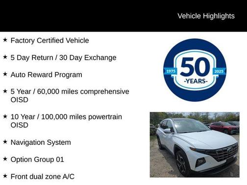 Serenity White Pearl 2023 Hyundai TUCSON Limited