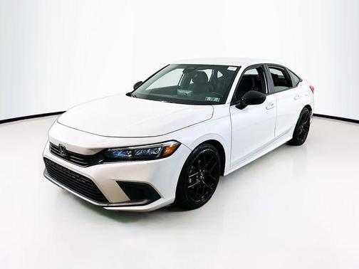 Platinum White Pearl 2024 Honda Civic Sport