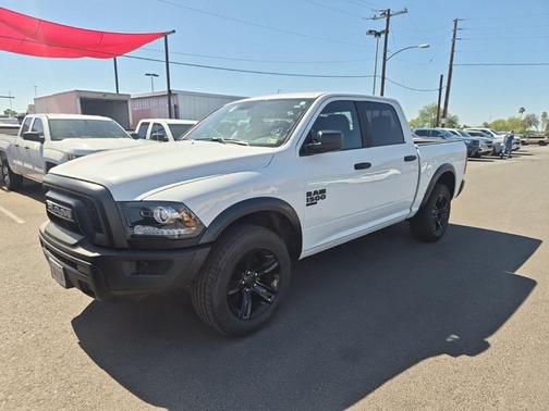 Bright White Clearcoat 2024 RAM 1500 Classic Warlock Crew Cab 4x4 5'7' Box