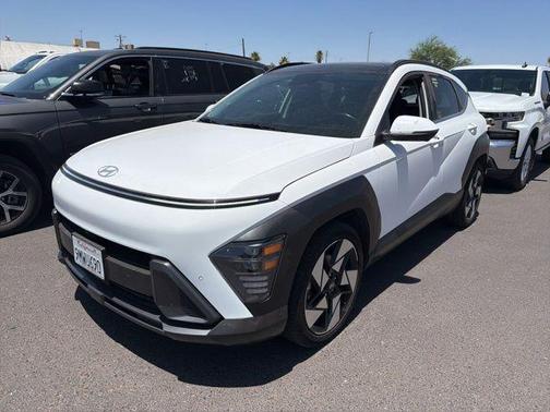 Atlas White 2024 Hyundai KONA Limited