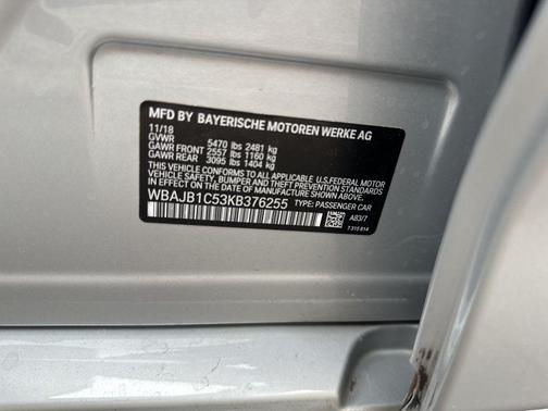 2019 BMW 530e xDrive iPerformance