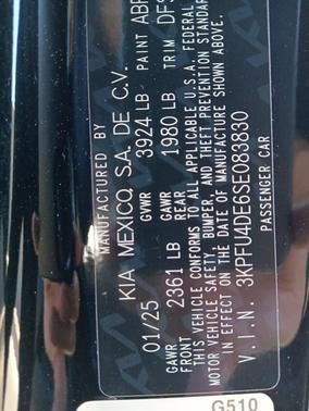 2025 Kia K4 EX