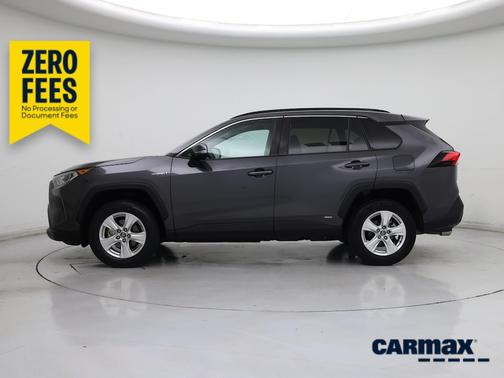 Gray 2019 Toyota RAV4 Hybrid XLE