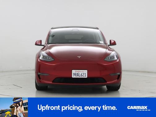 Red 2025 Tesla Model Y Performance
