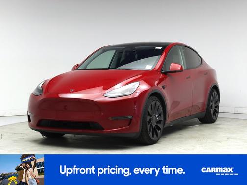 Red 2022 Tesla Model Y Performance